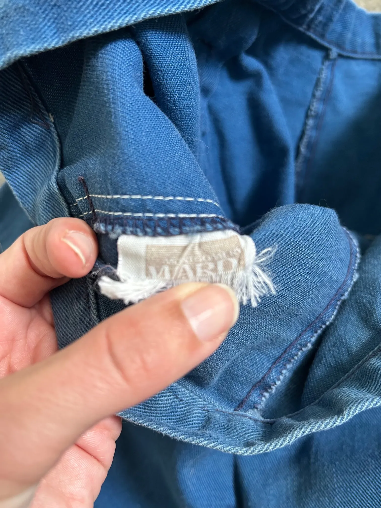 1950s blue jeans . vintage side zip denim . 30-32 waist