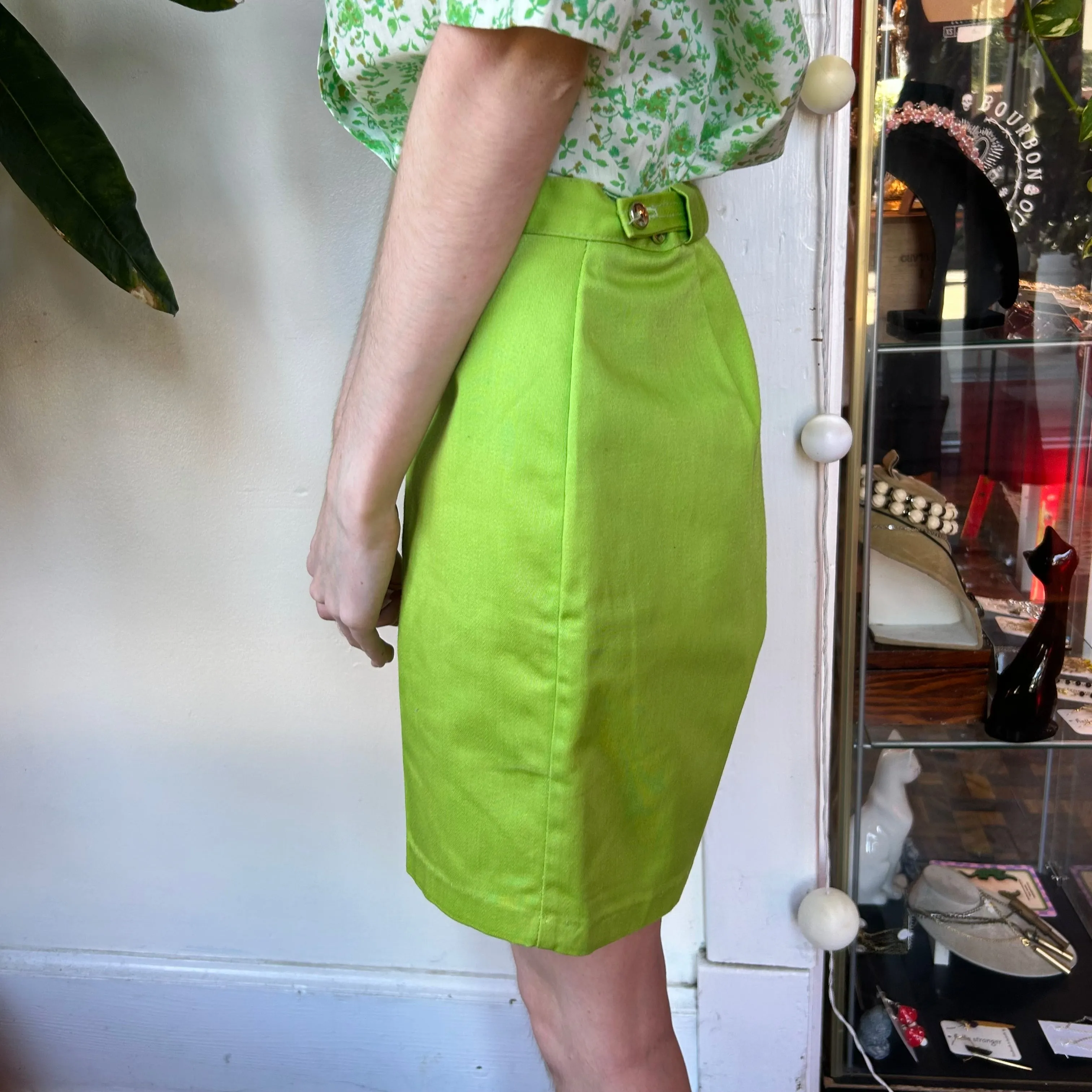 1950s/60s lime green shorts