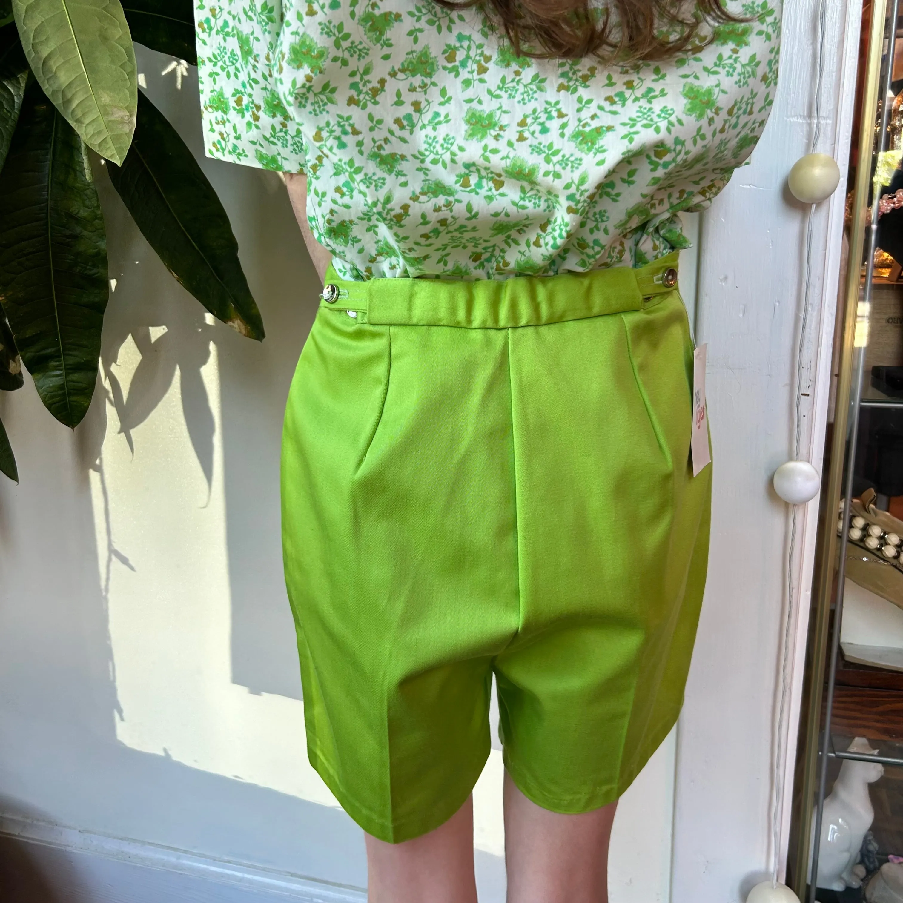 1950s/60s lime green shorts