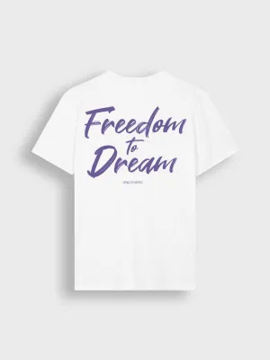 3Brothers Freedom To Dream T-Shirt | White/Purple