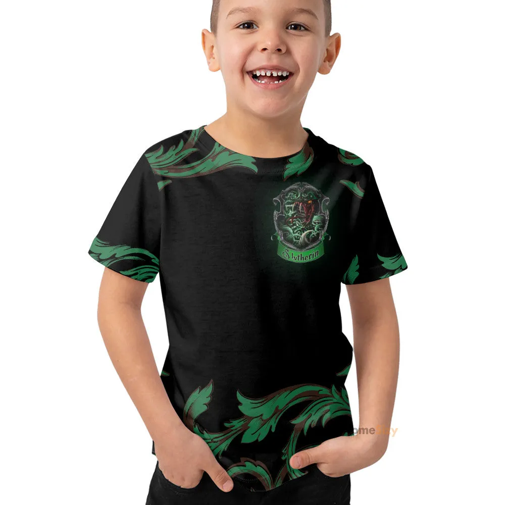 3D H.P Brave Like A Slytherin Custom Kid Tshirt QT211468Hf