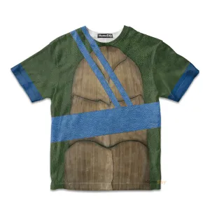3D Leonardo TMNT Leo Custom Cosplay Costume Kid Tshirt QT208189Hf