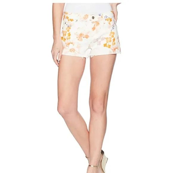 7 For All Mankind Women's Floral Cut Off Shorts
