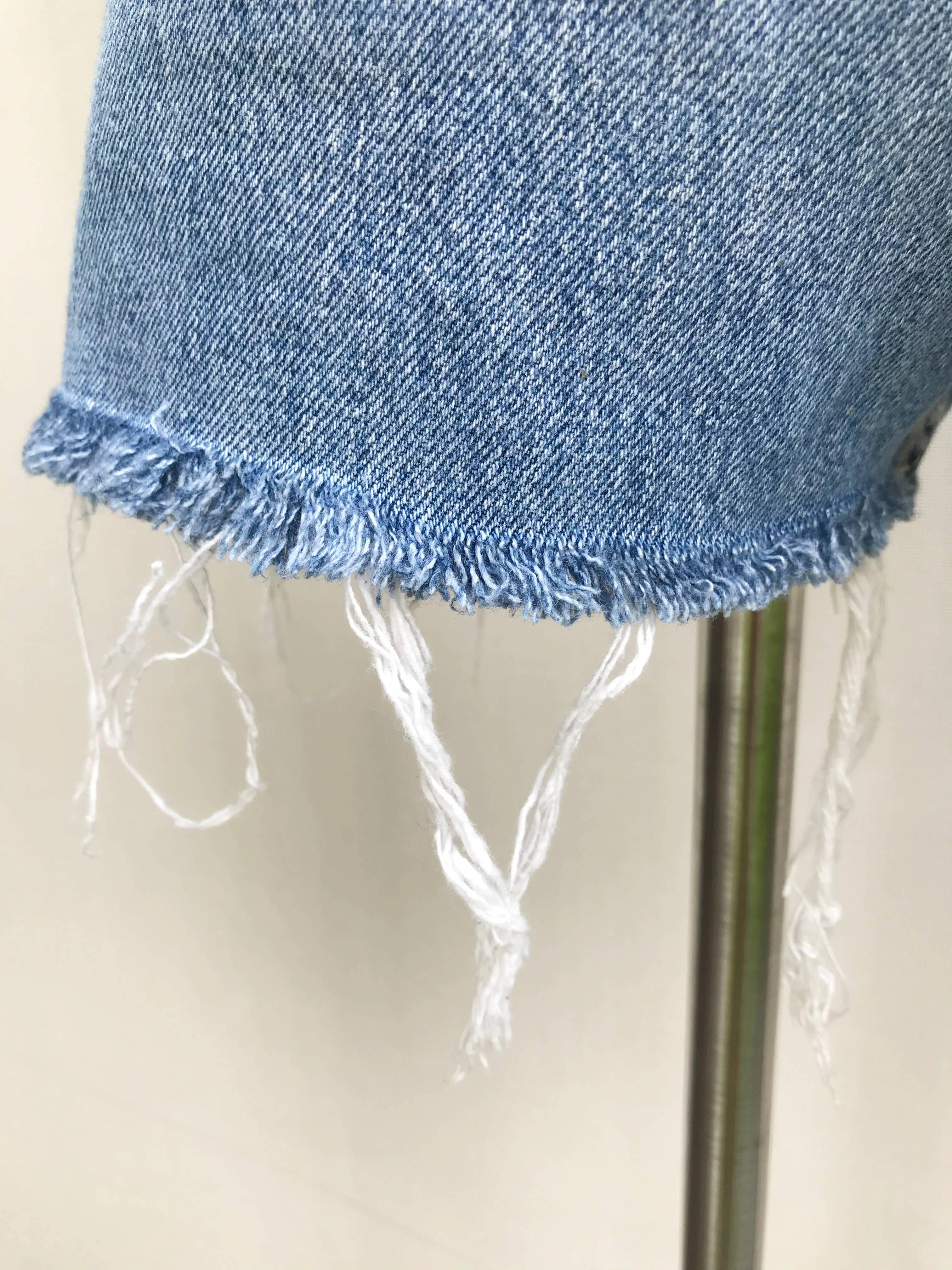 80s Classic Levi Strauss High Rise Acid-Wash Cropped Denim Shorts