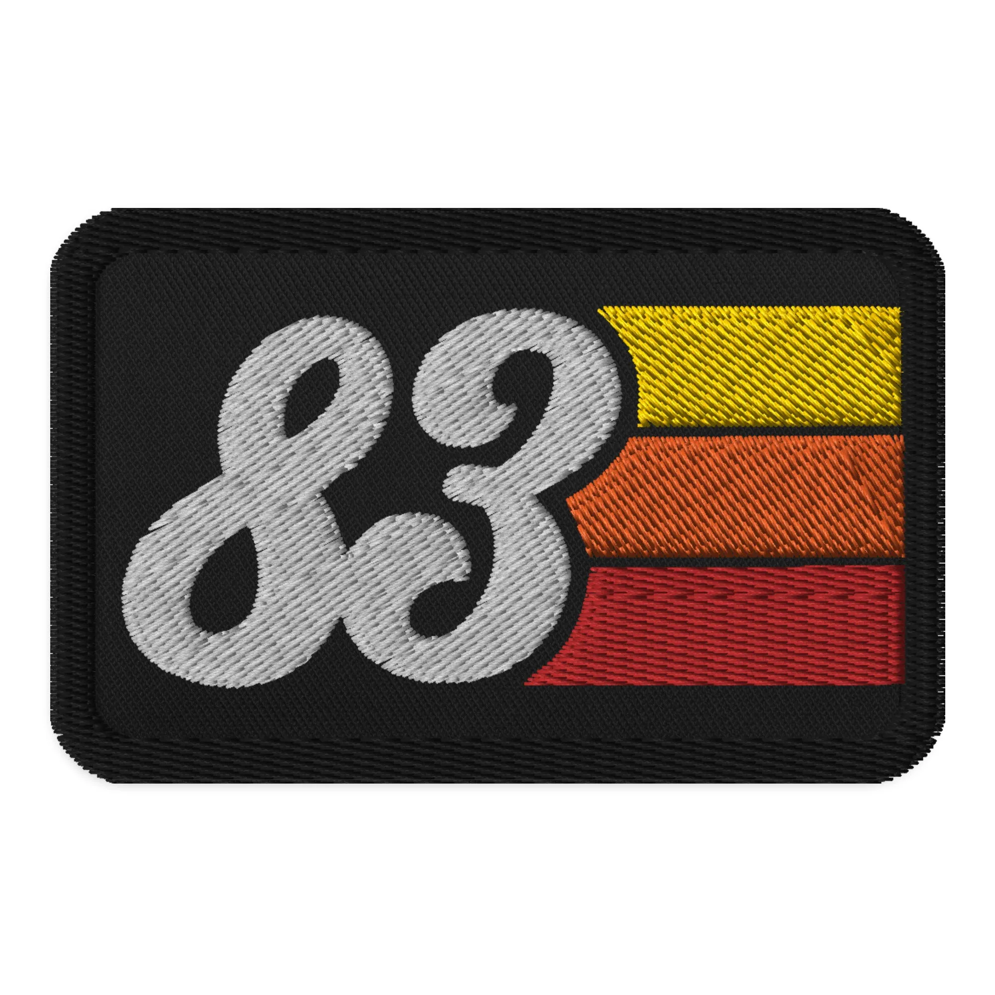83 - 1983 Retro Groovy Birthday Year Embroidered patches