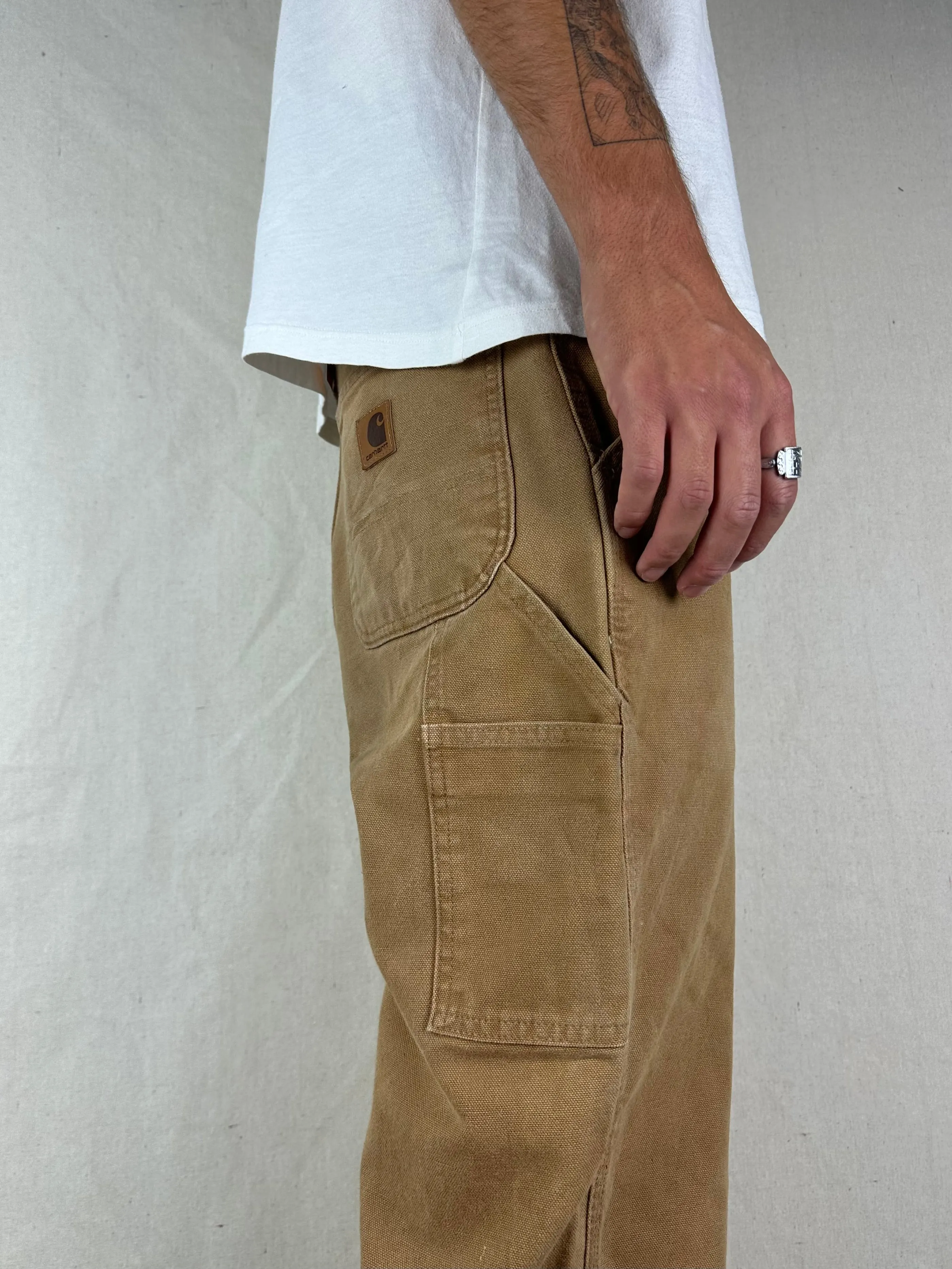 90's Carhartt Heavy Duty Vintage Carpenter Jeans Size 32x29