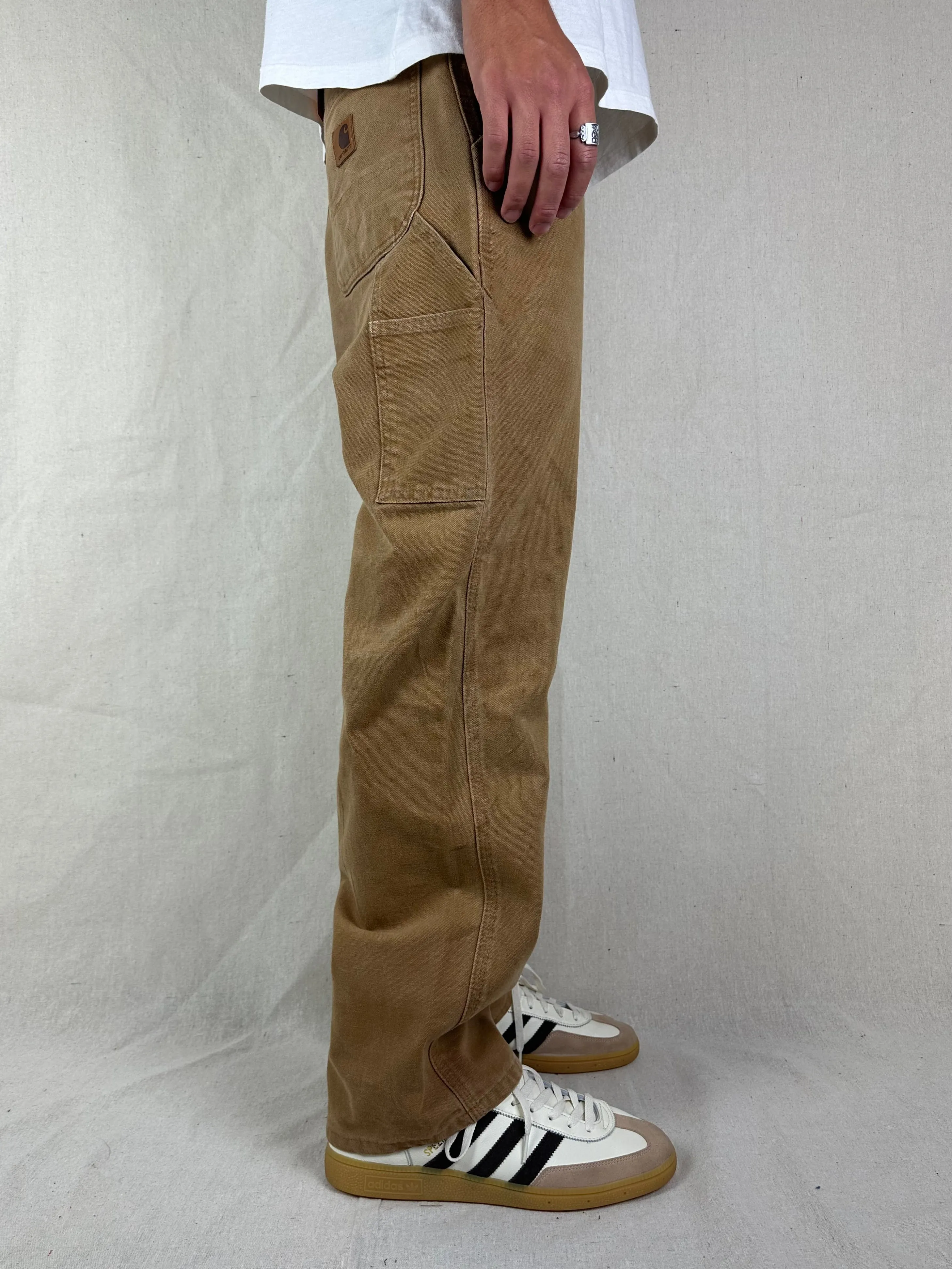 90's Carhartt Heavy Duty Vintage Carpenter Jeans Size 32x29