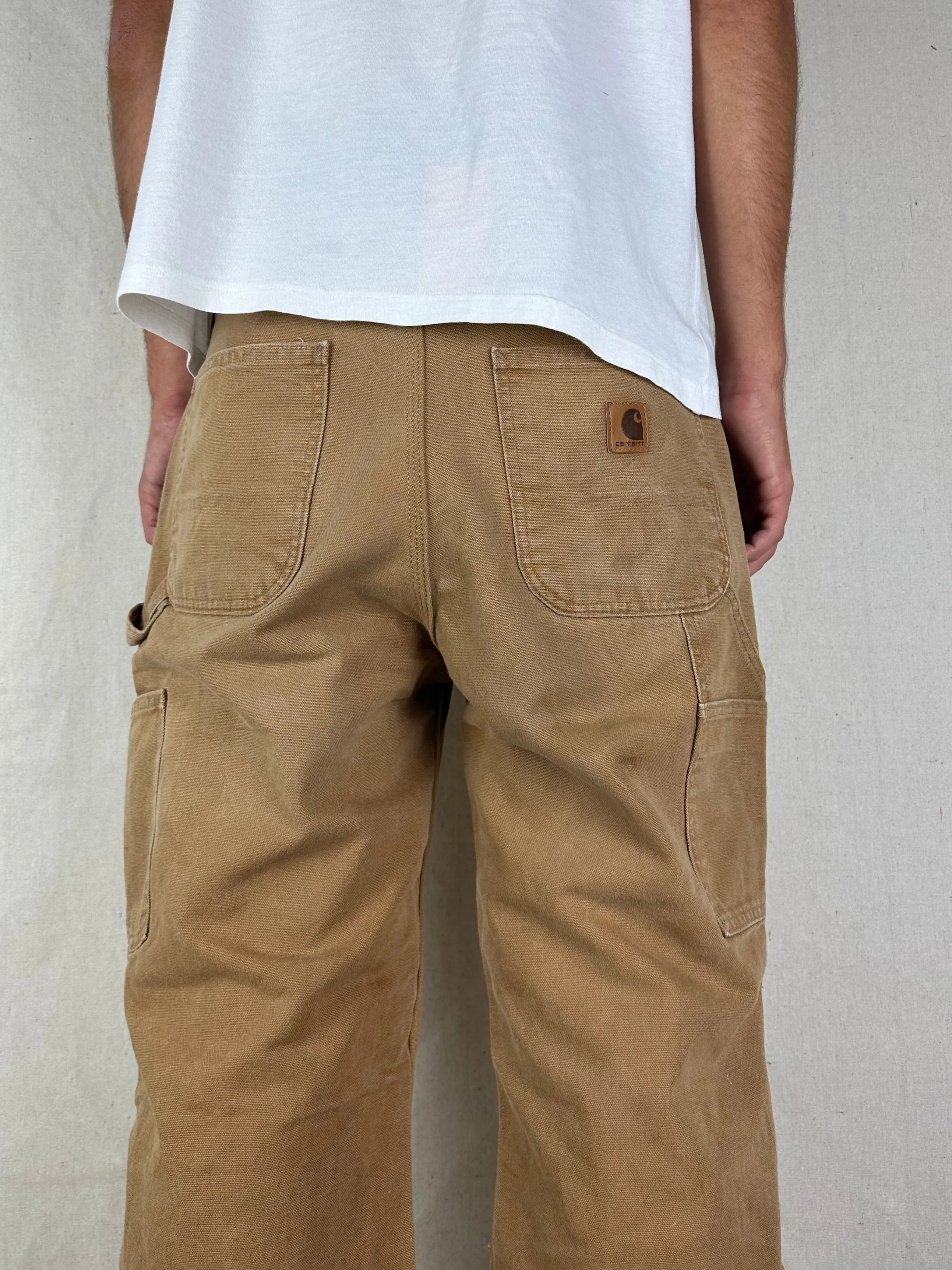90's Carhartt Heavy Duty Vintage Carpenter Jeans Size 32x29
