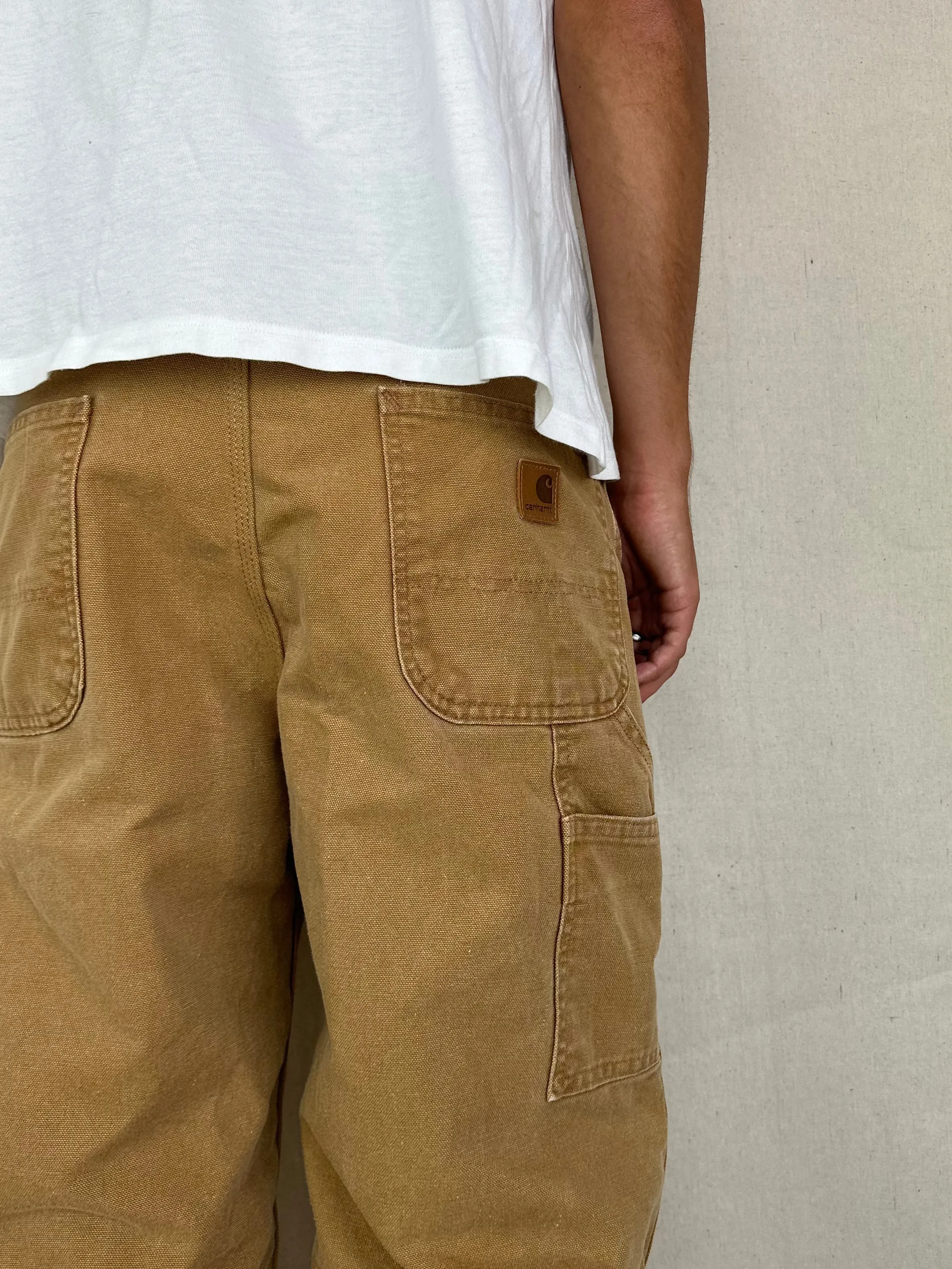 90's Carhartt Vintage Heavy Duty Carpenter Jeans Size 32x30
