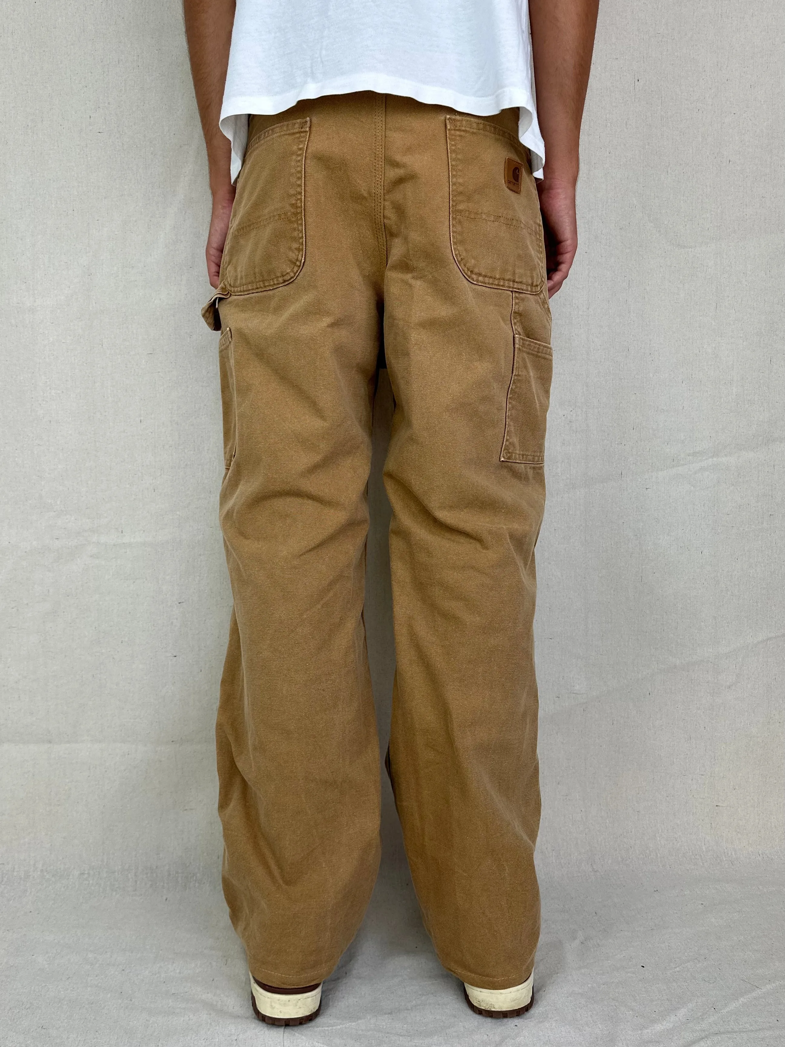 90's Carhartt Vintage Heavy Duty Carpenter Jeans Size 32x30