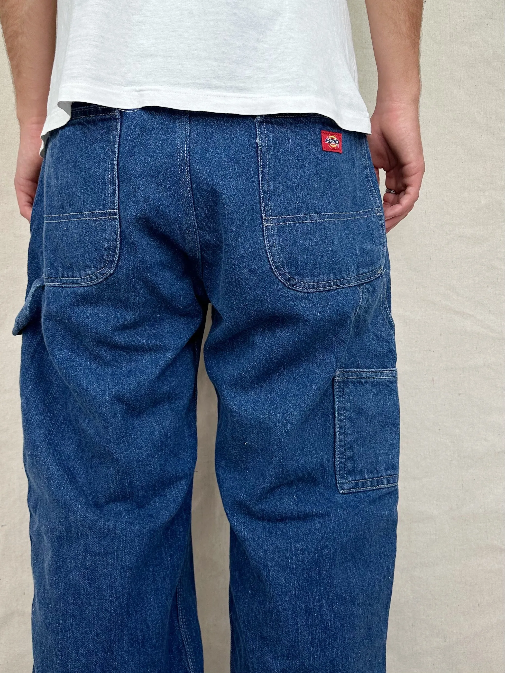 90's Dickies Heavy Duty Vintage Carpenter Jeans Size 34x32