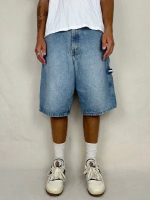 90's Tommy Hilfiger Jeans Vintage Carpenter Jean Shorts Size 36"
