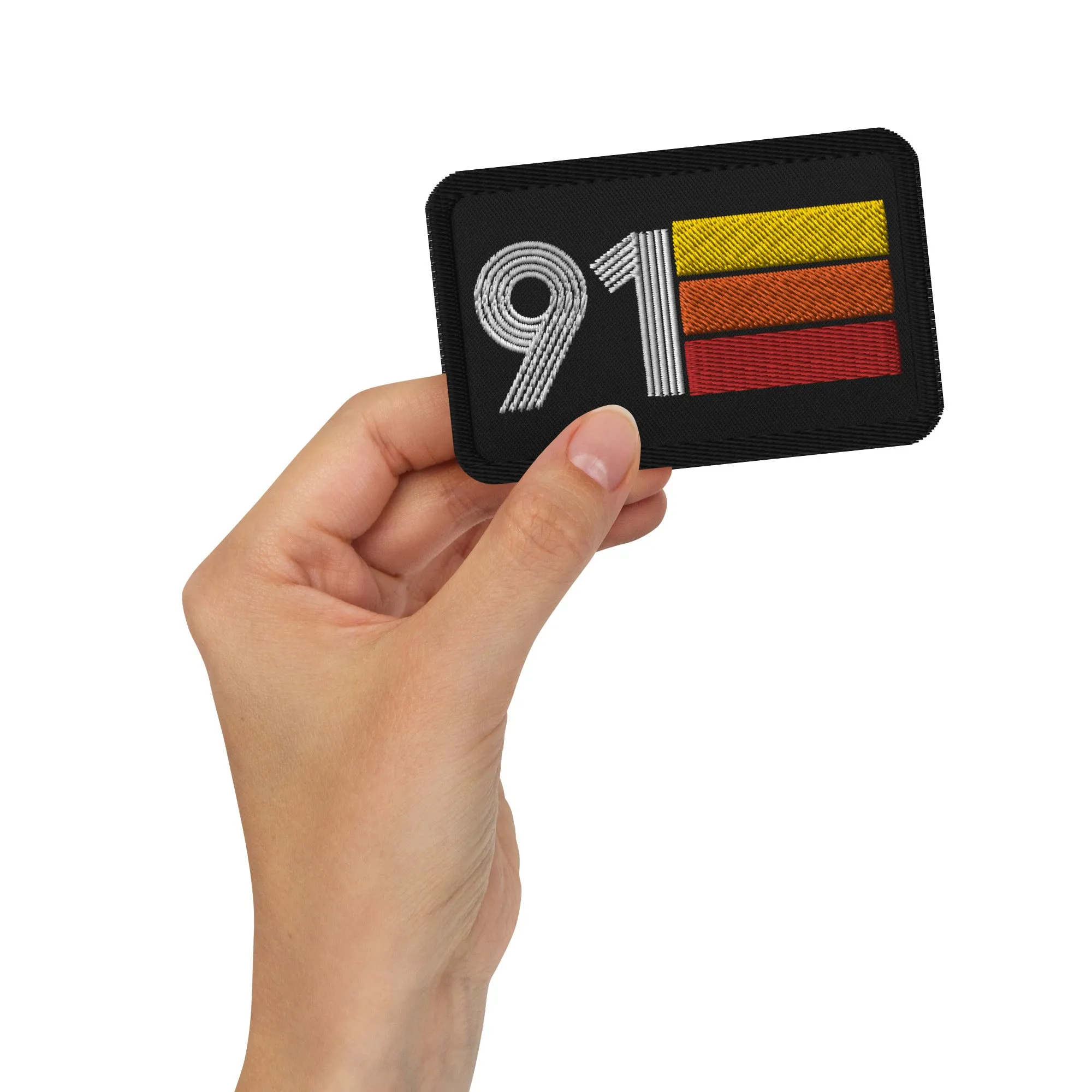 91 - 1991 Retro Birthday Year Embroidered patches