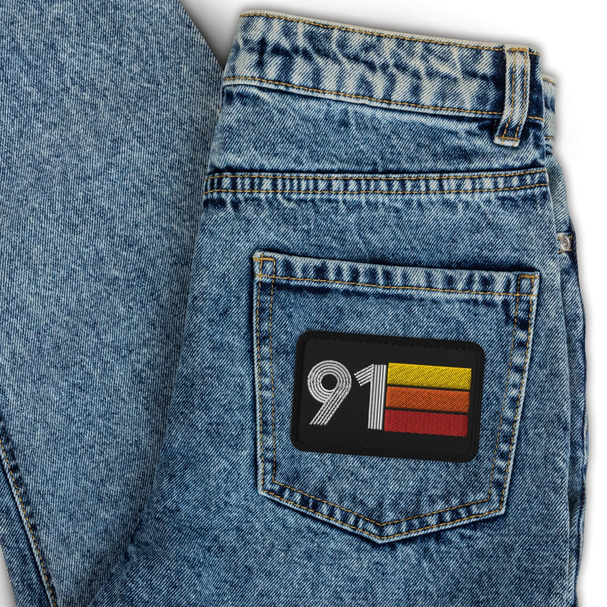 91 - 1991 Retro Birthday Year Embroidered patches