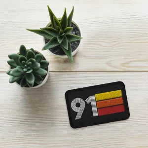 91 - 1991 Retro Birthday Year Embroidered patches