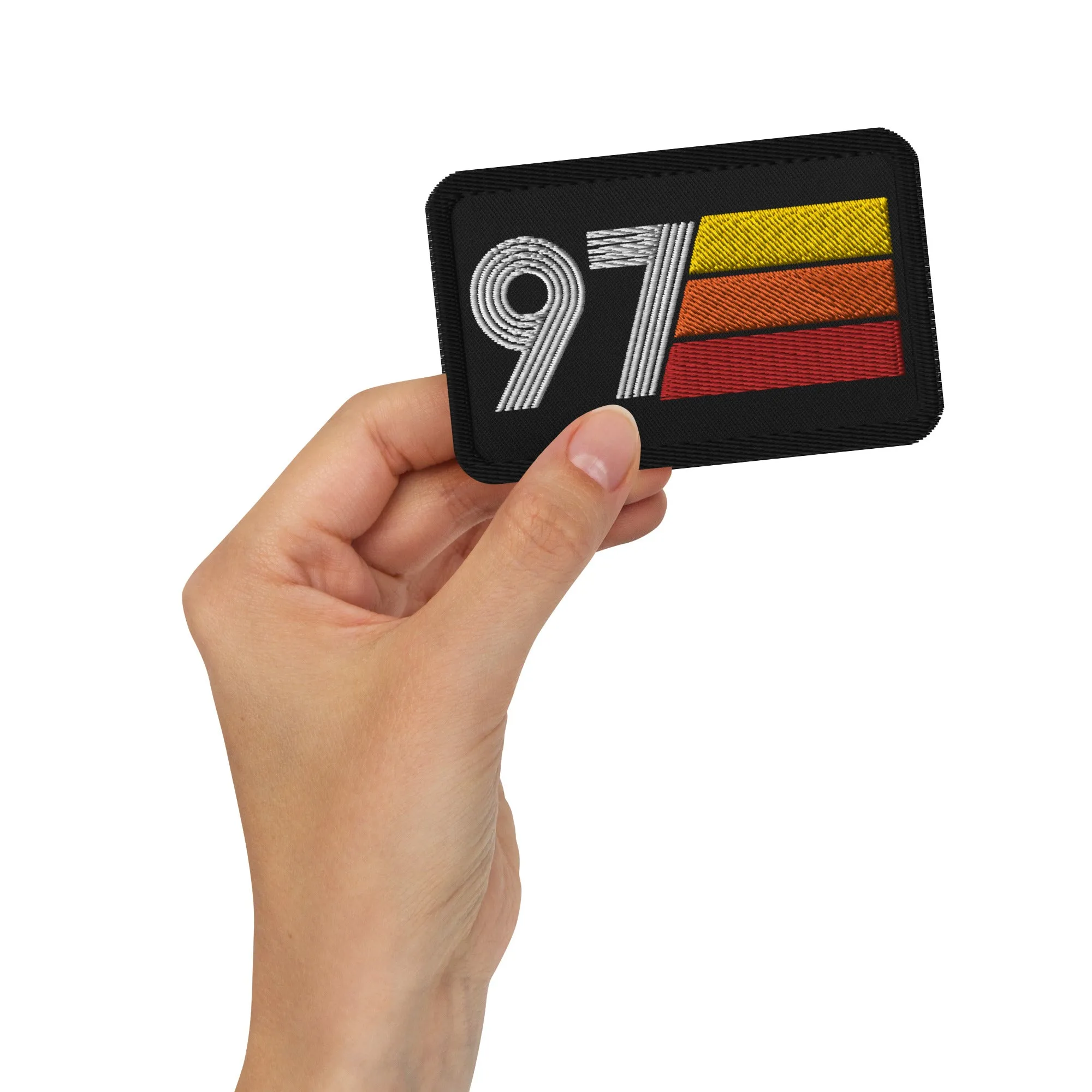 97 - 1997 Retro Birthday Year Embroidered patches