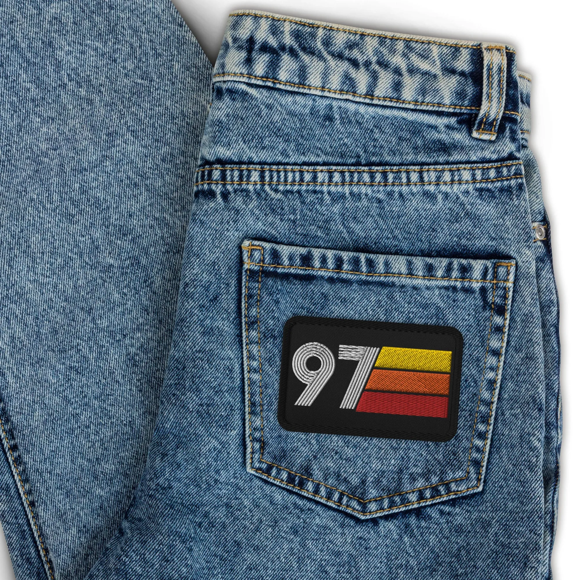 97 - 1997 Retro Birthday Year Embroidered patches
