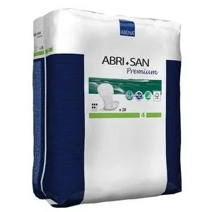 Abena Abri-San 4 Premium Shaped Pad, 8" X 17" L (28 CT)