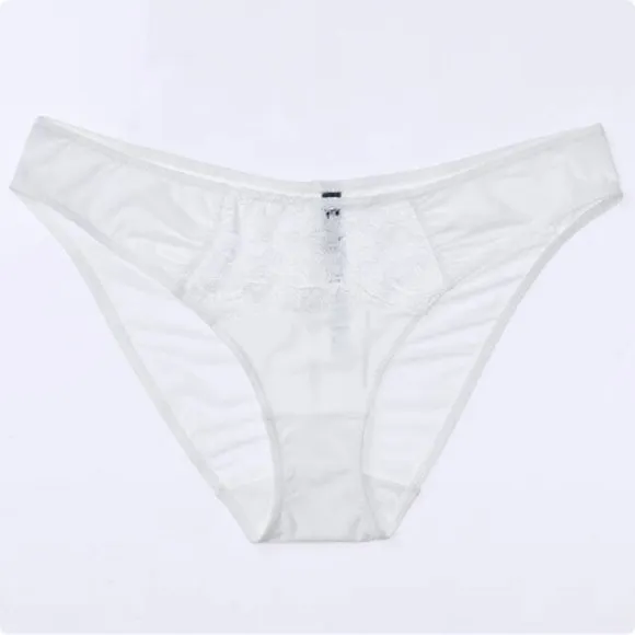 Acousma Paris Women's Panties Panty Lingerie Vintage S M White