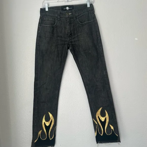 After Party by Nasty Gal Hang Fire Levi's 505 Jeans denim size 26‎