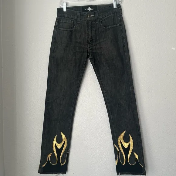 After Party by Nasty Gal Hang Fire Levi's 505 Jeans denim size 26‎