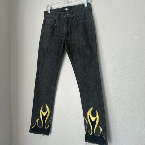 After Party by Nasty Gal Hang Fire Levi's 505 Jeans denim size 26‎