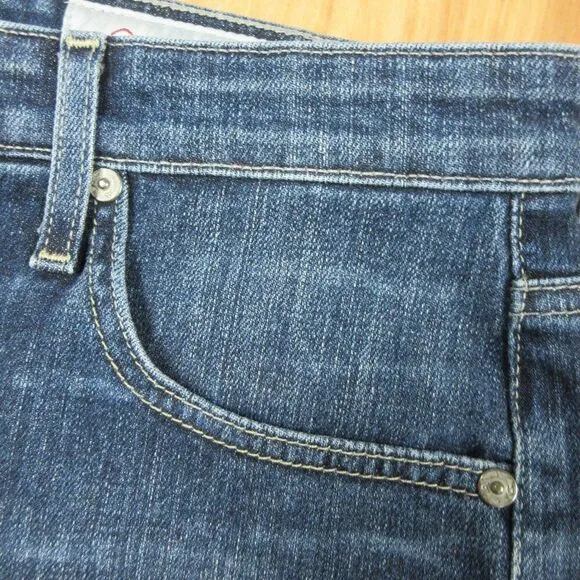 AG ADRIANO GOLDSCHMIED Hailey Cut Off Ex Boyfriend Shorts Sz 26 Blue Denim Jeans
