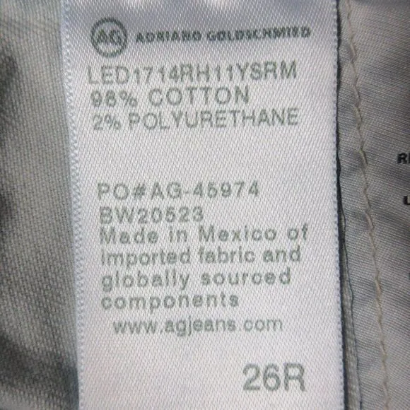 AG ADRIANO GOLDSCHMIED Hailey Cut Off Ex Boyfriend Shorts Sz 26 Blue Denim Jeans
