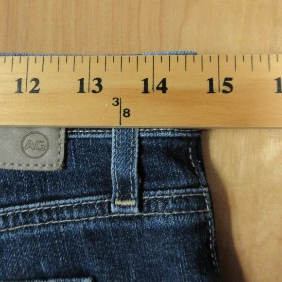 AG ADRIANO GOLDSCHMIED Hailey Cut Off Ex Boyfriend Shorts Sz 26 Blue Denim Jeans