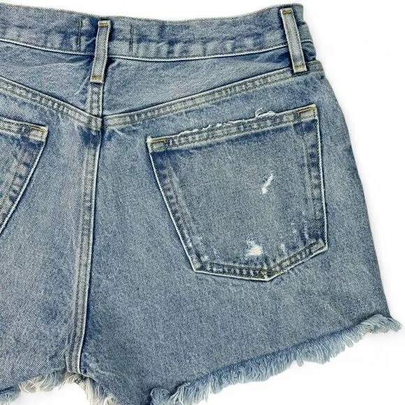 AGOLDE Parker Vintage Cut off Distressed Short in Swapmeet 27 Festival Cowgirl