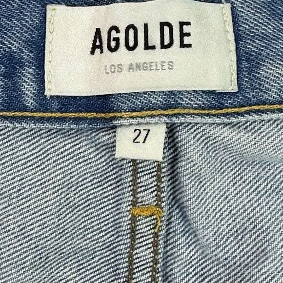 AGOLDE Parker Vintage Cut off Distressed Short in Swapmeet 27 Festival Cowgirl