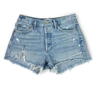 AGOLDE Parker Vintage Cut off Distressed Short in Swapmeet 27 Festival Cowgirl