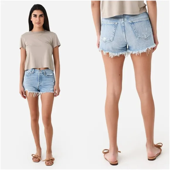 Agolde Parker Vintage Cut Off Shorts in Swapmeet
