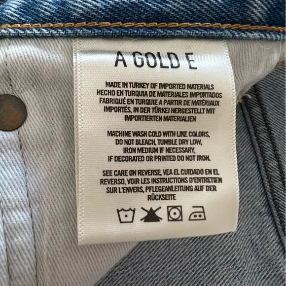 Agolde Parker Vintage Cut Off Shorts in Swapmeet