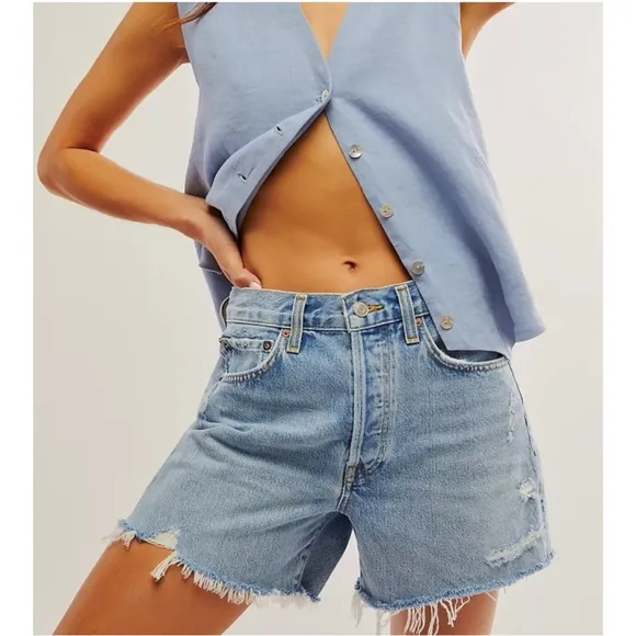Agolde Parker Vintage Cut Off Shorts in Swapmeet
