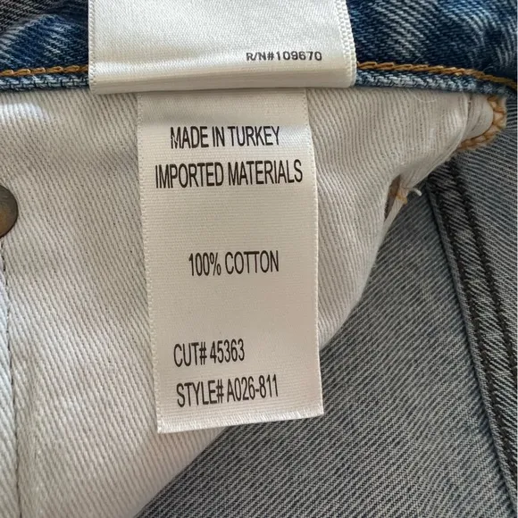 Agolde Parker Vintage Cut Off Shorts in Swapmeet