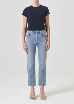AGOLDE Riley High Rise Straight Crop (Stretch)