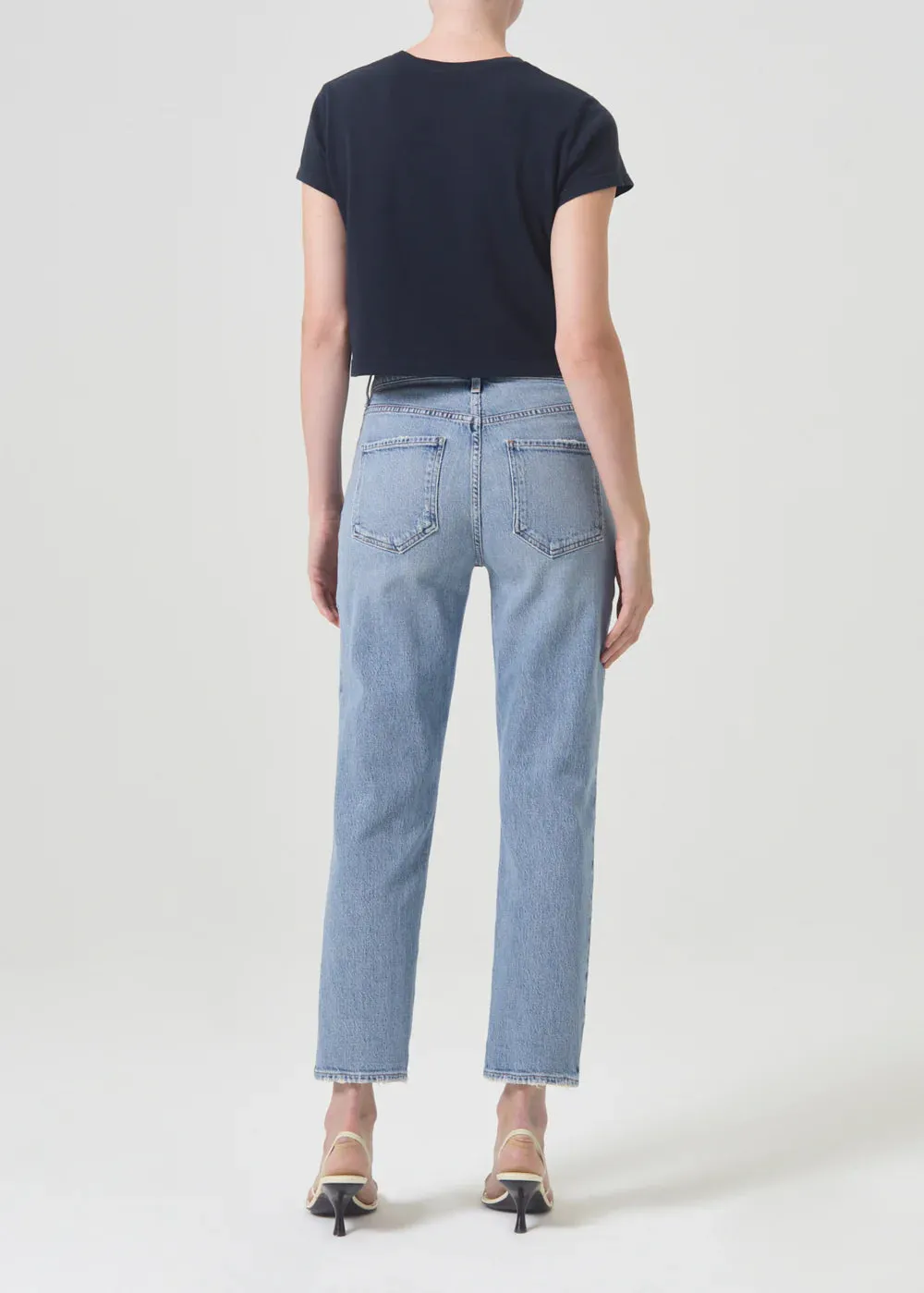 AGOLDE Riley High Rise Straight Crop (Stretch)