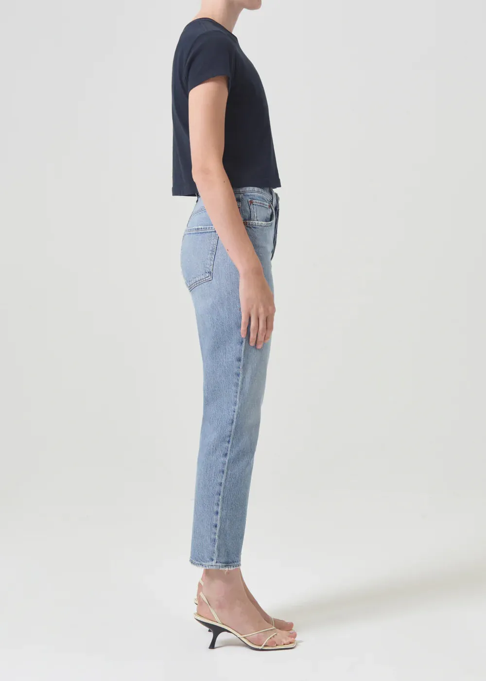 AGOLDE Riley High Rise Straight Crop (Stretch)