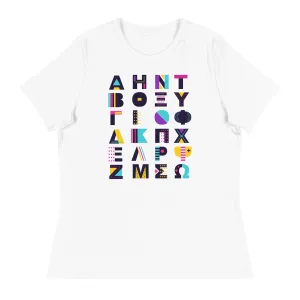 Alphabet Design - Sustainably Made Women’s Short Sleeve Tee