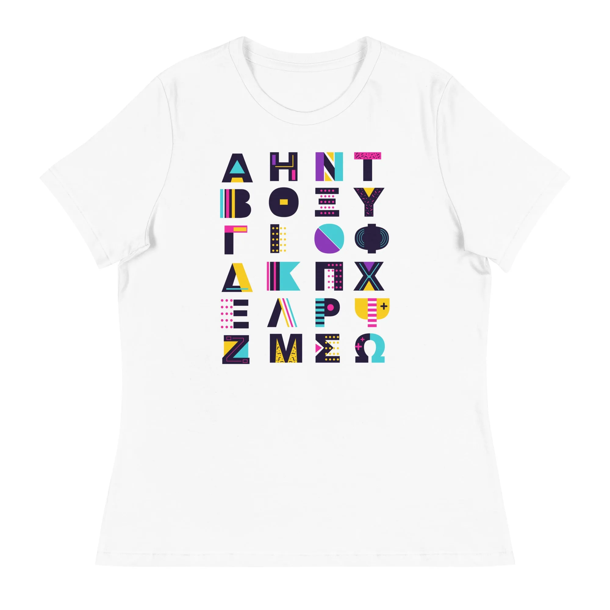 Alphabet Design - Sustainably Made Women’s Short Sleeve Tee