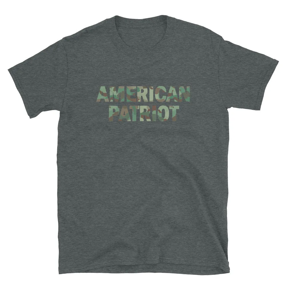 American Patriot Camo Short-Sleeve Unisex T-Shirt