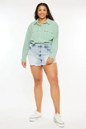 Anastasia High Rise Mom Shorts (Plus Size)