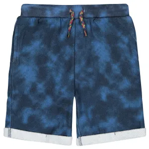 Andy & Evan Boys French Terry Shorts - Navy Tie Dye