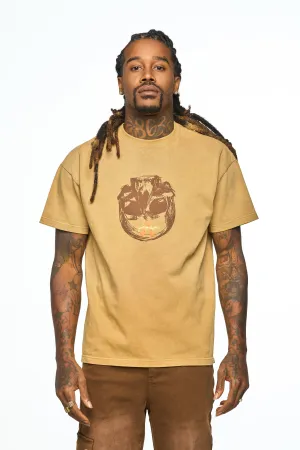 AOLOGNE LEFT STANDING TAN SS TEE (TAN)