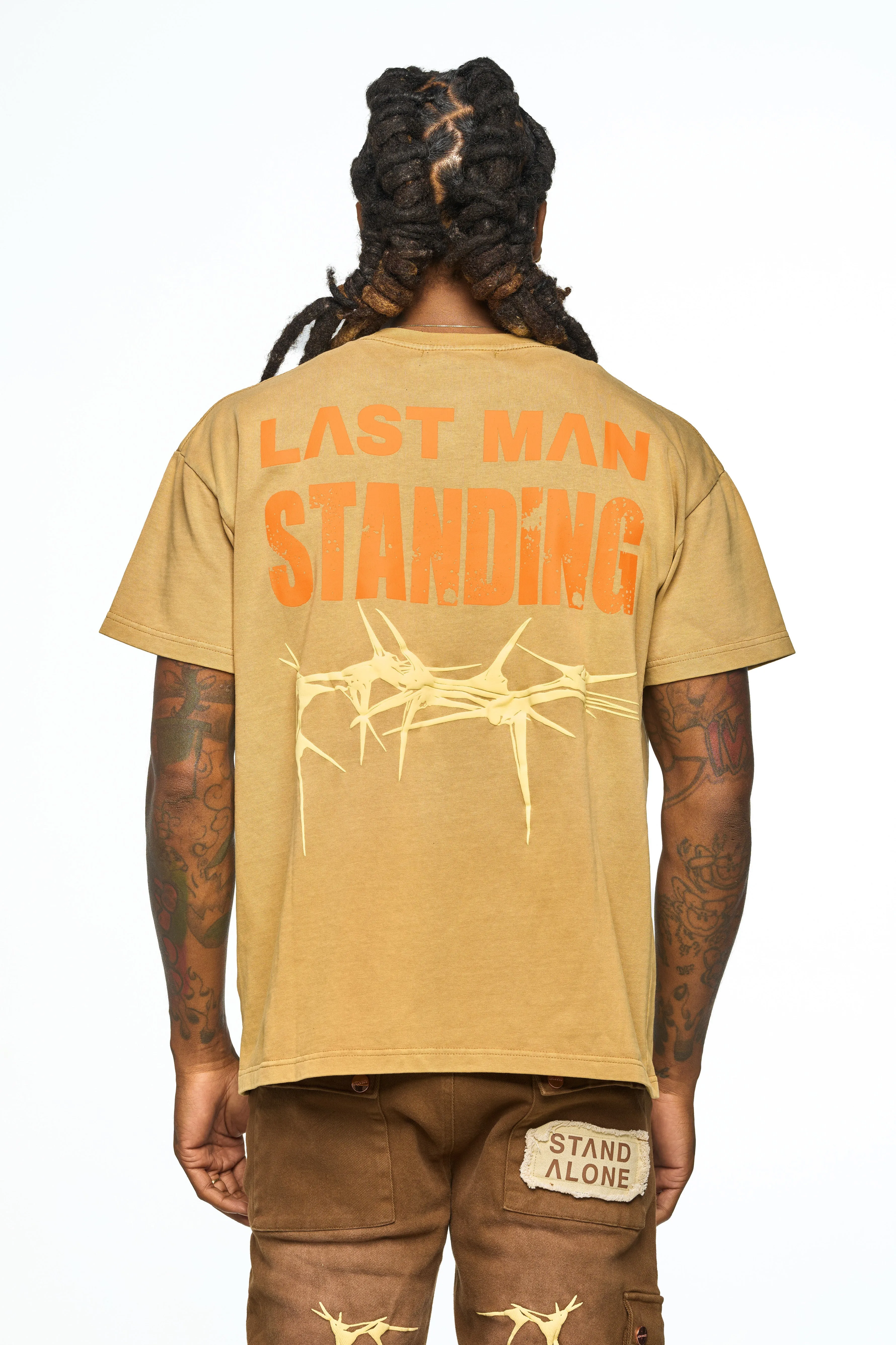 AOLOGNE LEFT STANDING TAN SS TEE (TAN)