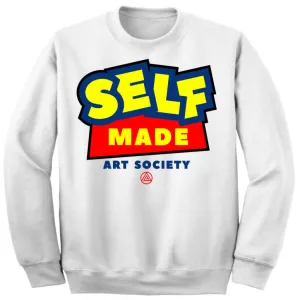 Art Society x Retro Kings SELF MADE CREW SWEATSHIRT WHITE