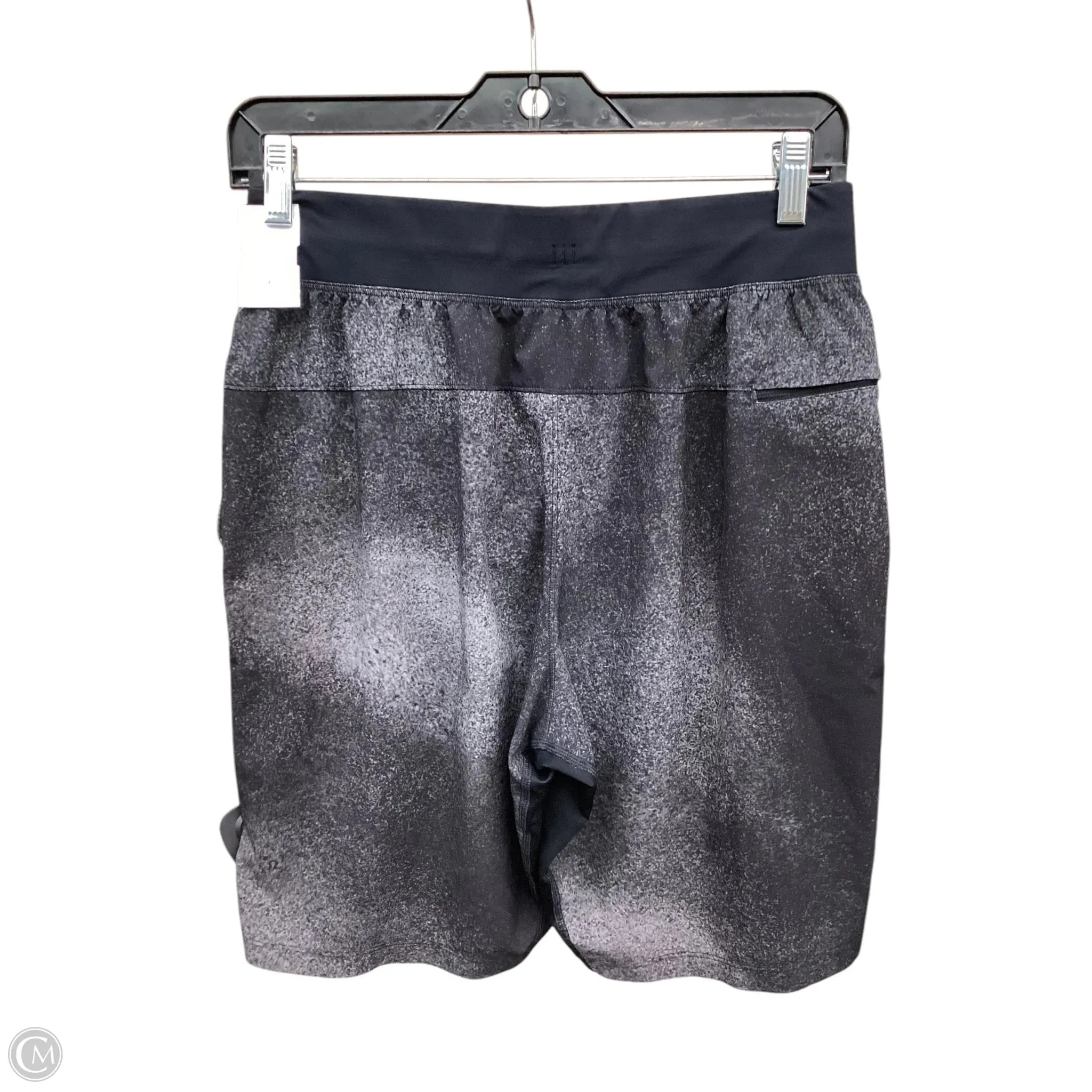 Athletic Shorts By Lululemon In Black & Grey, Size: S