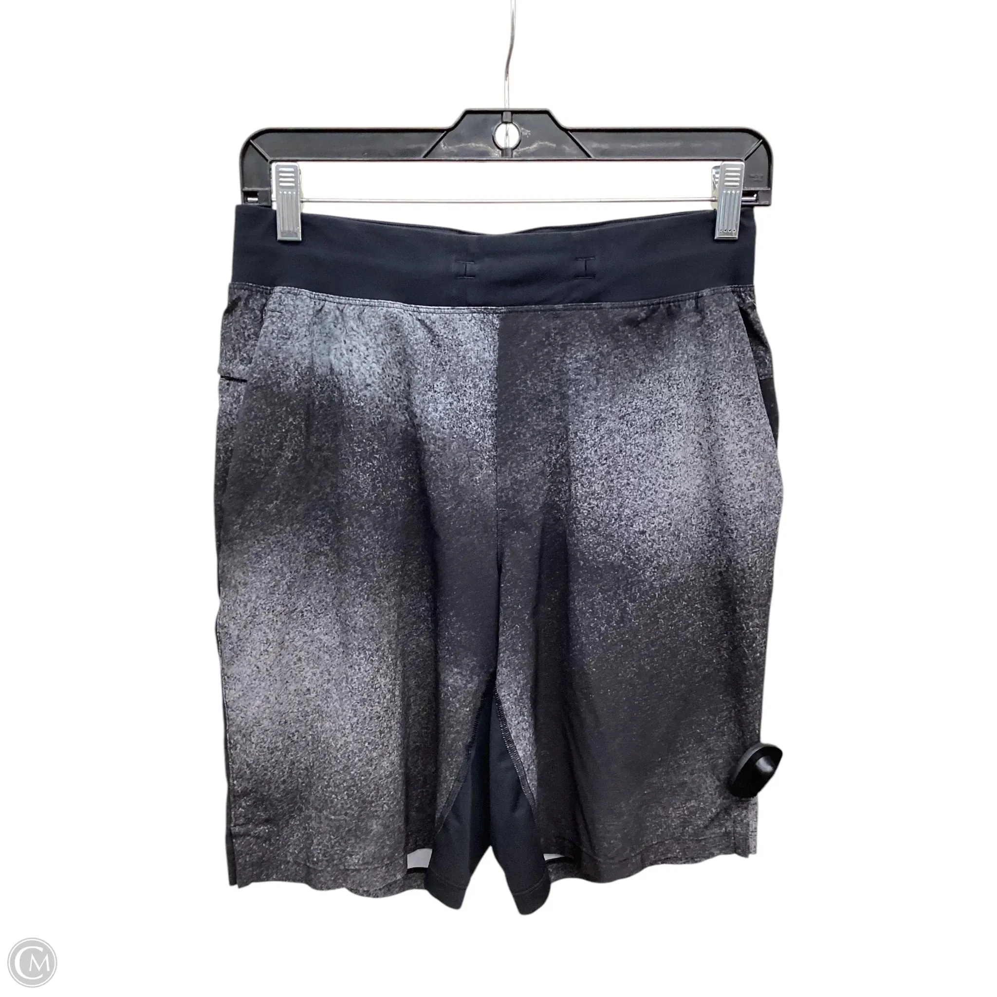 Athletic Shorts By Lululemon In Black & Grey, Size: S