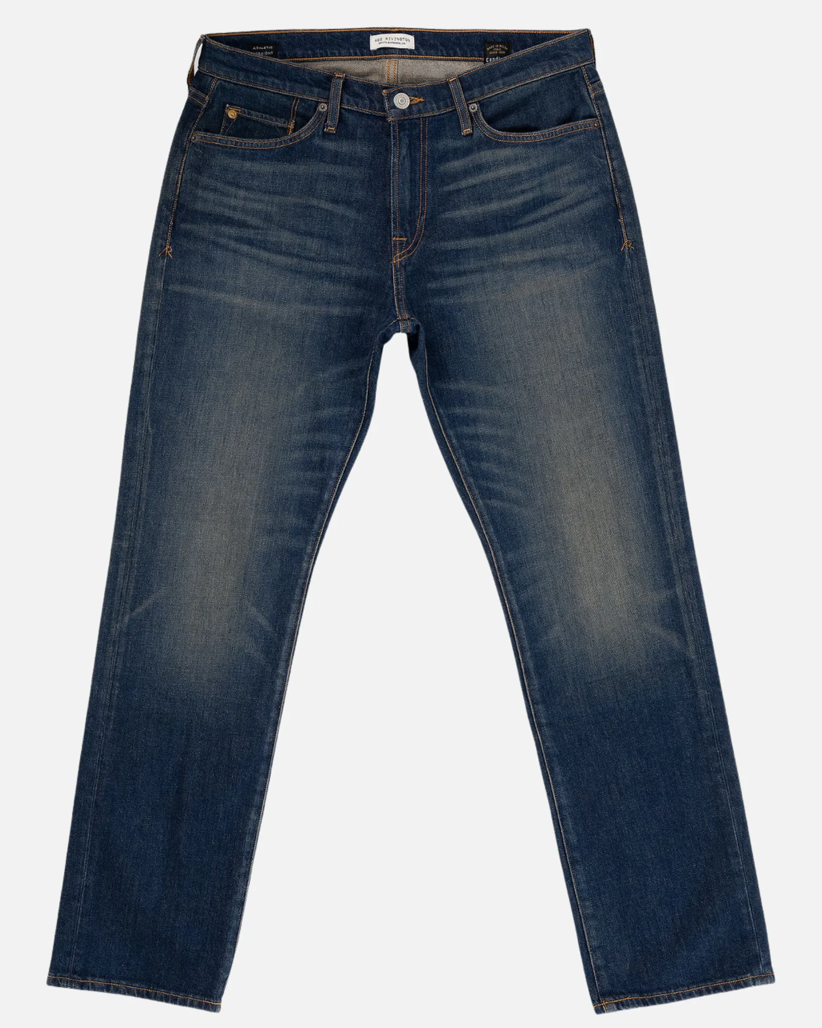 Athletic Straight Denim Jeans - Dirty Vintage
